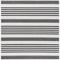Safavieh 6 ft.-7 in. x 6 ft.-7 in. Beach House Square Rug - Light Grey & Charcoal BHS222F-7SQ